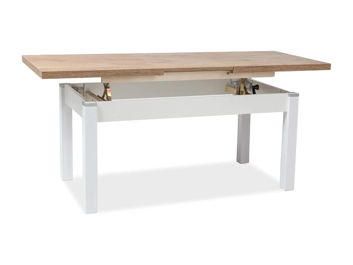 Tavolino da caffè Cleopatra/Truciolato (laminato)/Bianco&Marrone