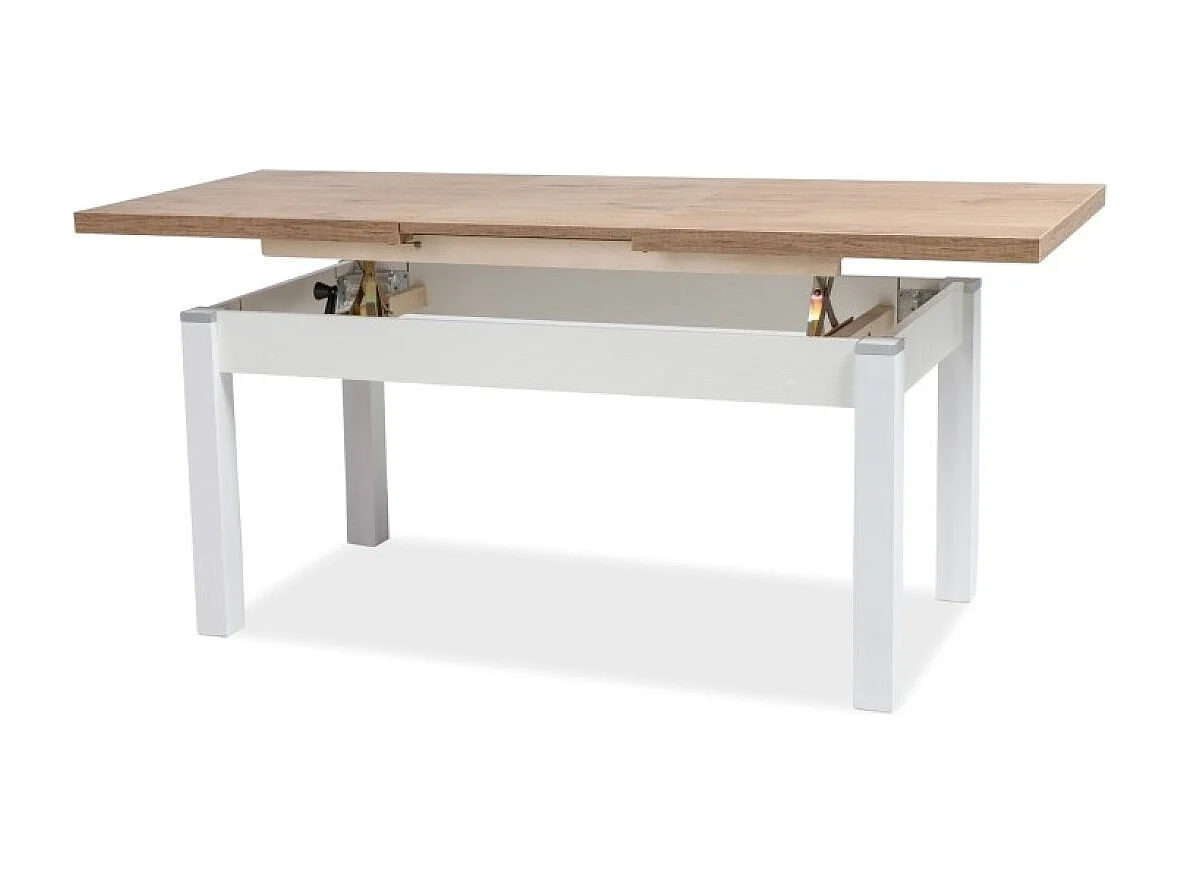 Tavolino da caffè Cleopatra/Truciolato (laminato)/Bianco&Marrone