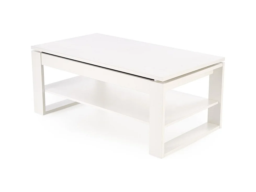 Table basse Betty/Plateau de meuble stratifié/Blanc