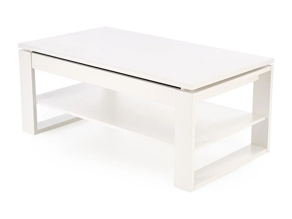 Table basse Betty/Plateau de meuble stratifié/Blanc