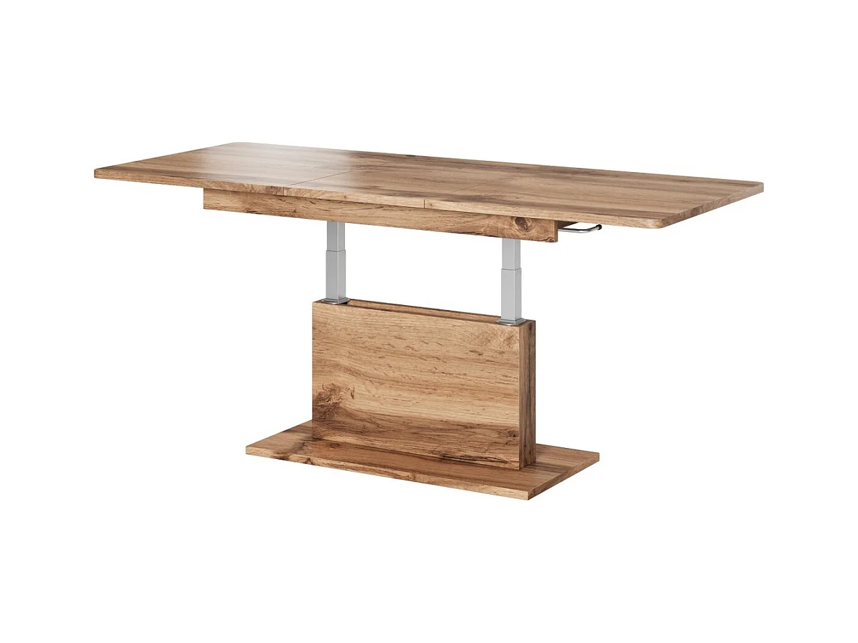 Table basse Busetti/Aggloméré laminé/Métal/Marron