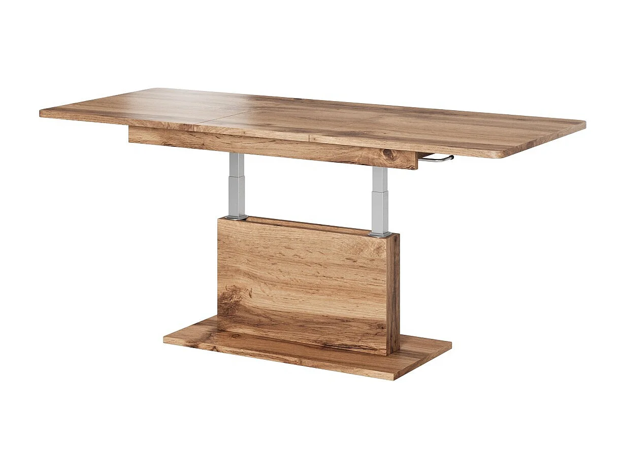 Tavolino Busetti/Truciolare laminato/Metallo/Marrone