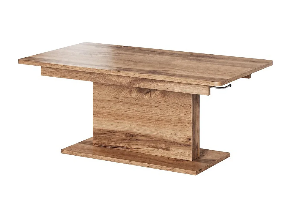 Tavolino Busetti/Truciolare laminato/Metallo/Marrone