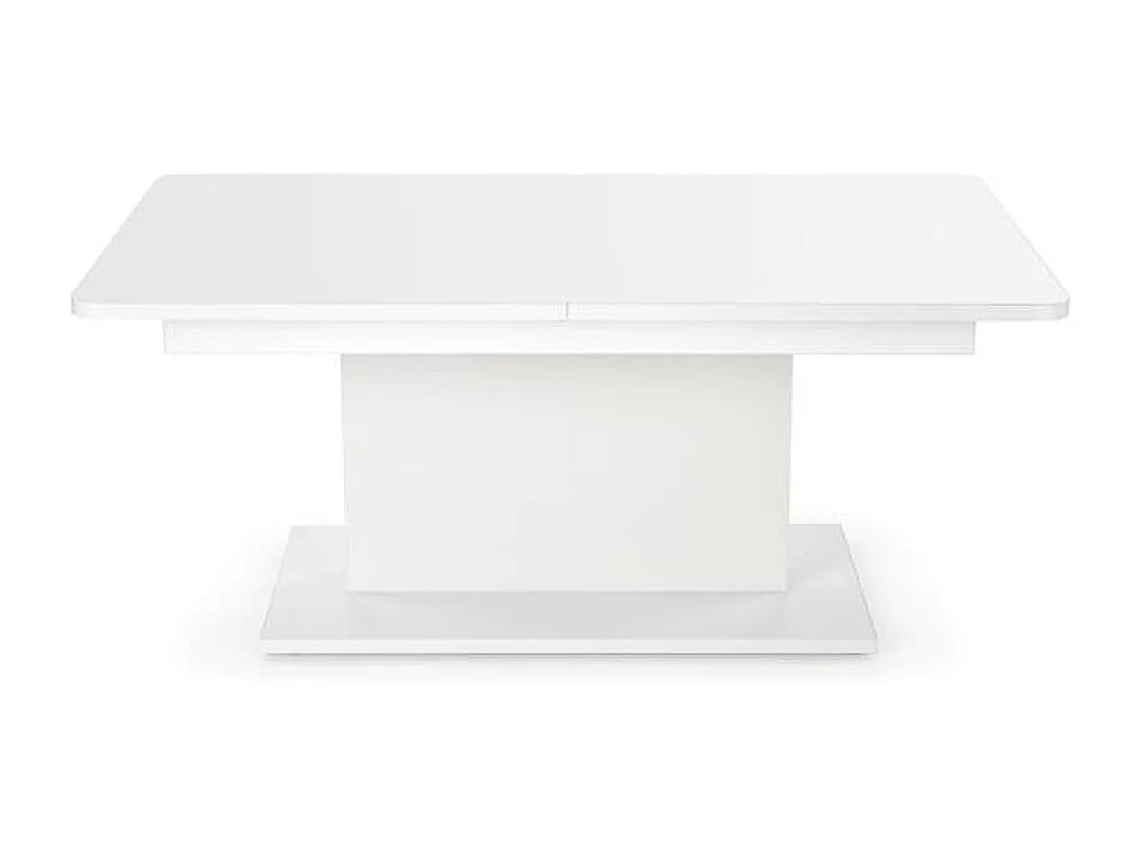 Table basse Busetti/Aggloméré laminé/Métal/Blanc