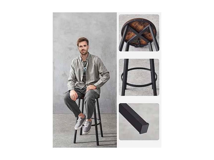 Tabourets de bar - 2 pièces - LBC026B01V1