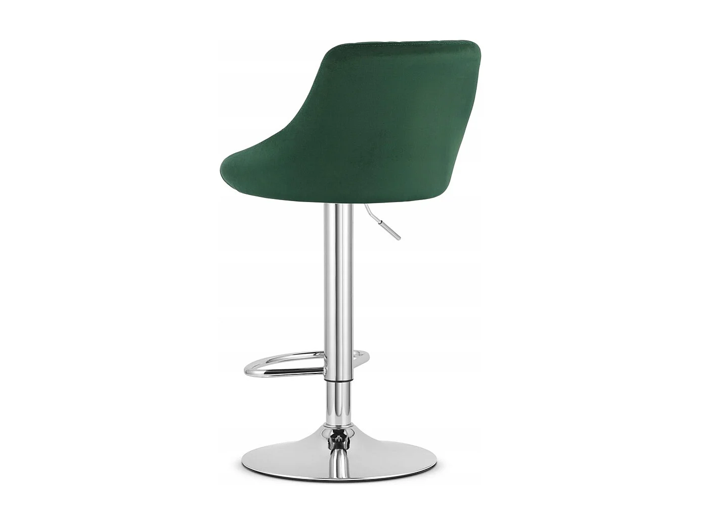 Tabouret KAST - velours vert / base chromée x 2