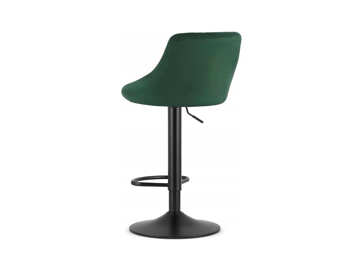Tabouret KAST - velours vert / base noire x 2