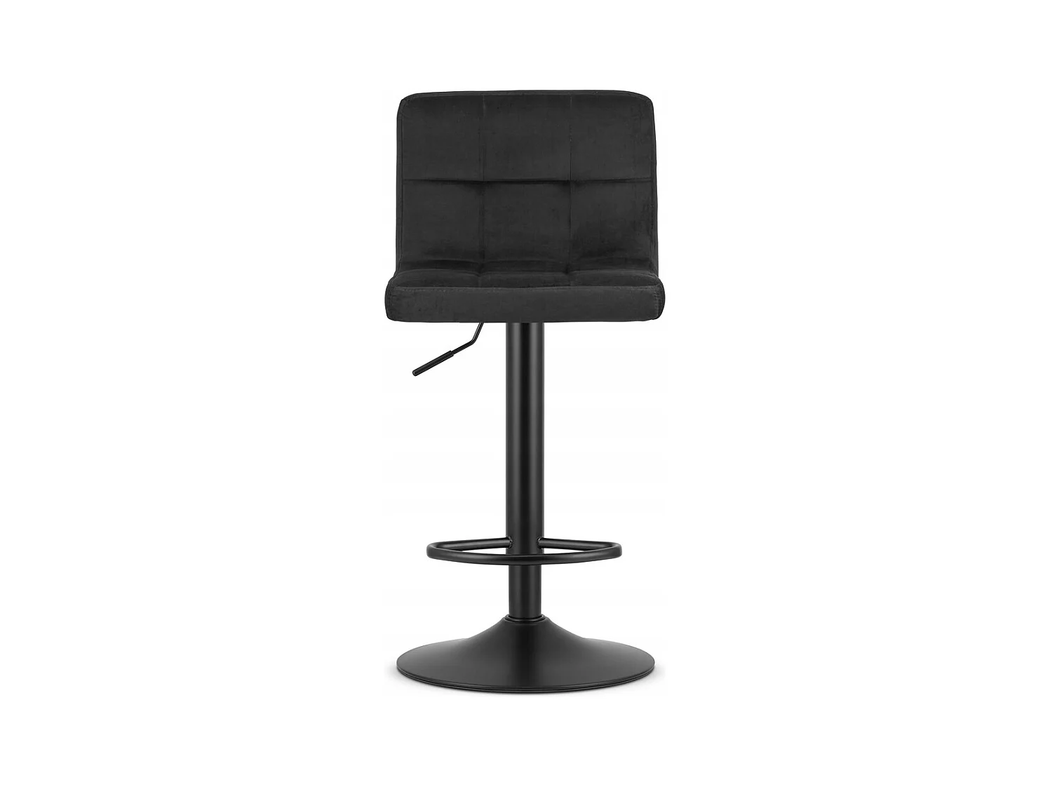 Tabouret PROT - velours noir / base noire x 2