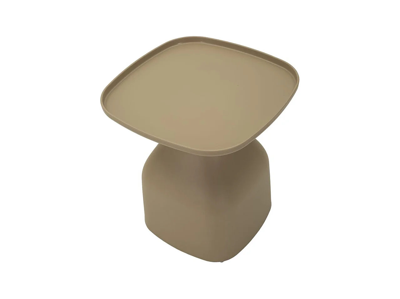 Table en plastique gris tourterelle 48x48x50 cm