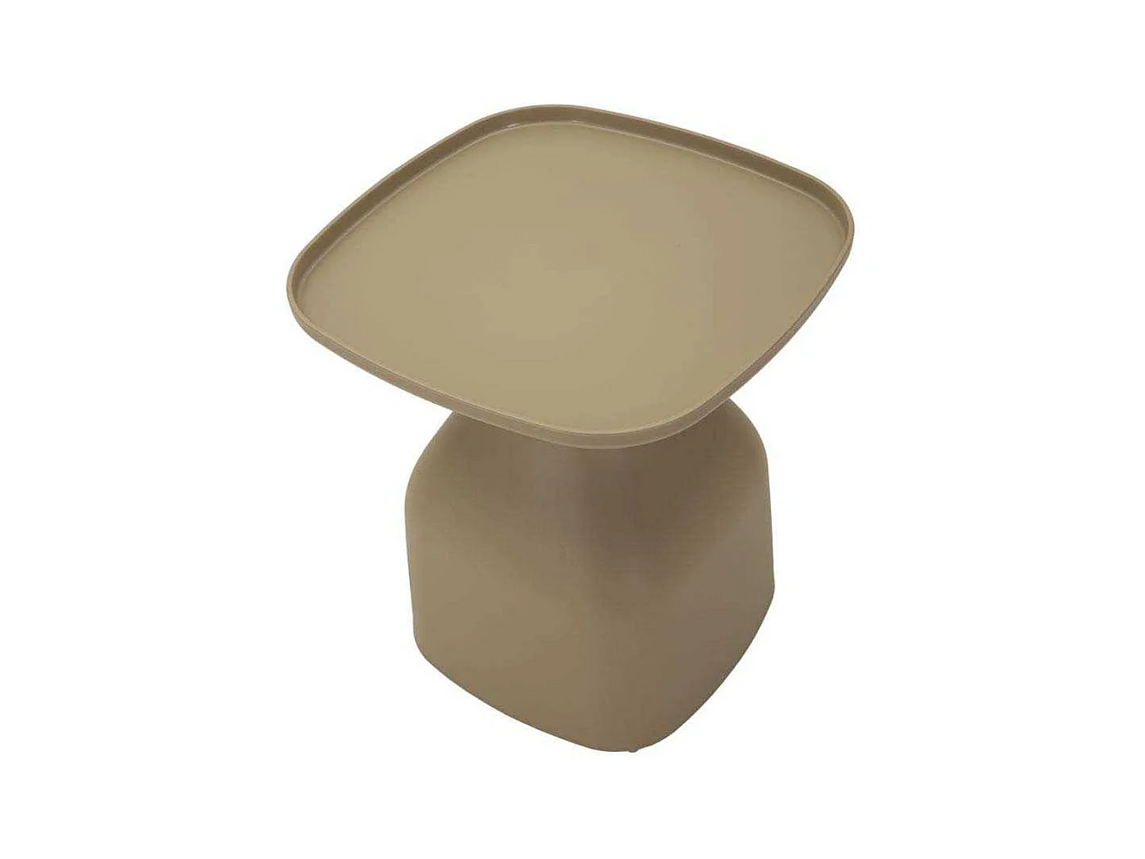 Table en plastique gris tourterelle 48x48x50 cm