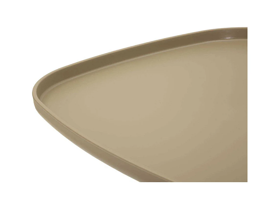 Table en plastique gris tourterelle 48x48x50 cm