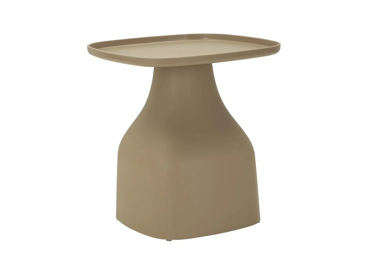 Table en plastique gris tourterelle 48x48x50 cm