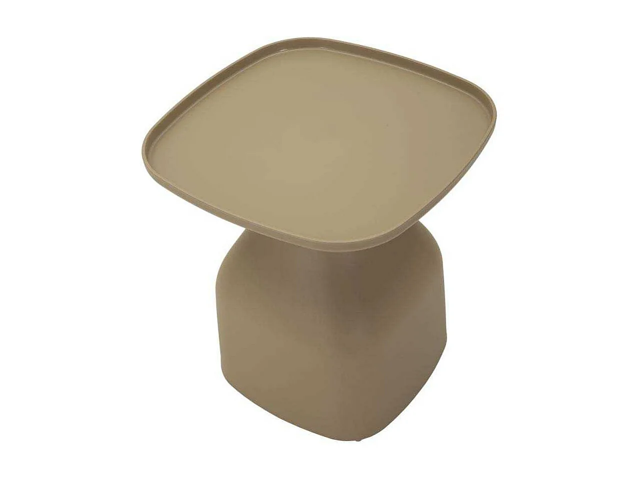 Table en plastique gris tourterelle 48x48x50 cm