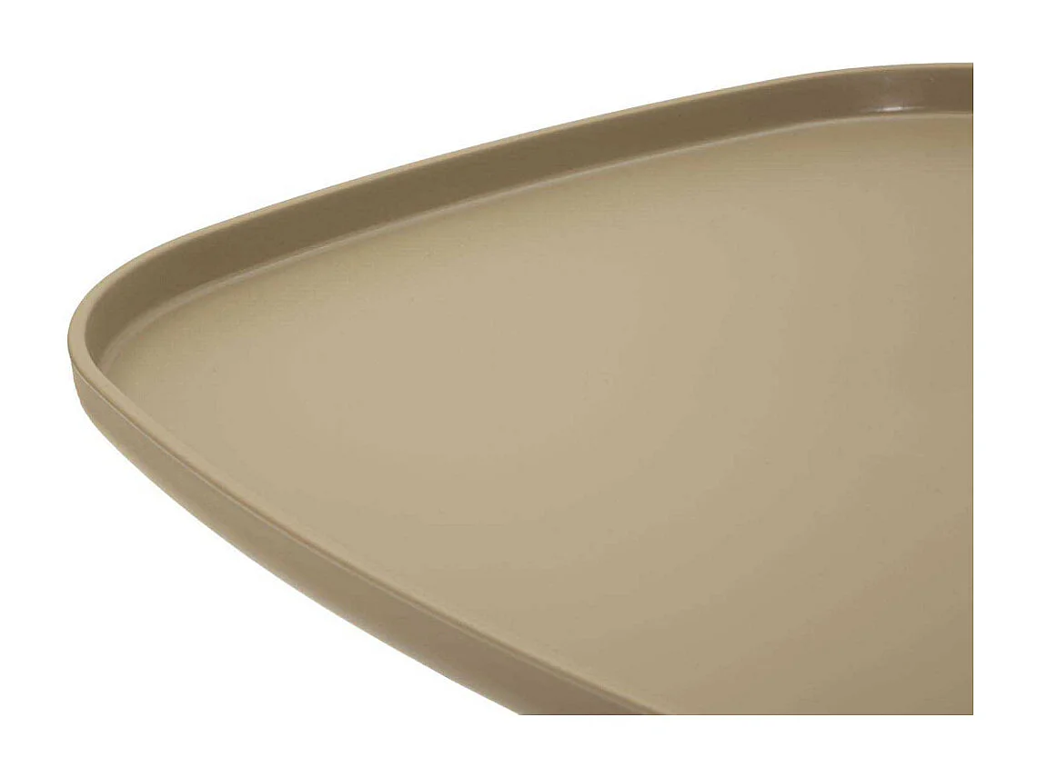 Table en plastique gris tourterelle 48x48x50 cm