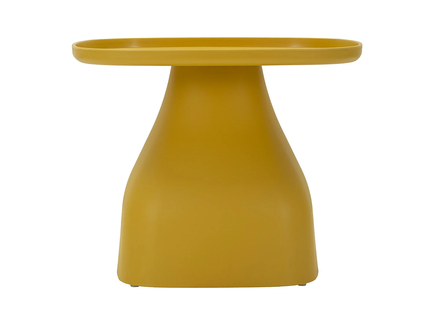 Table en plastique jaune 48x48x38 cm