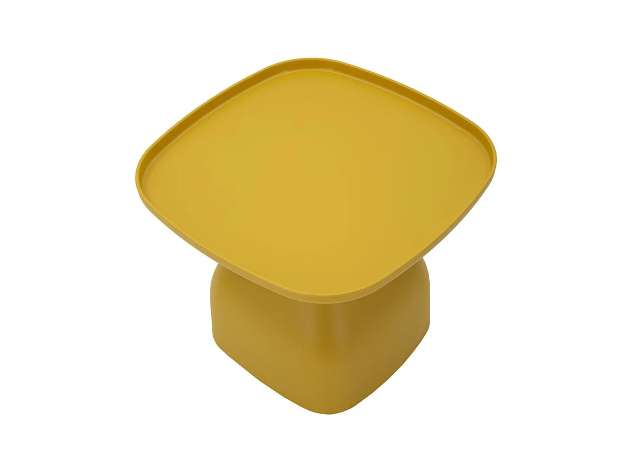 Table en plastique jaune 48x48x38 cm