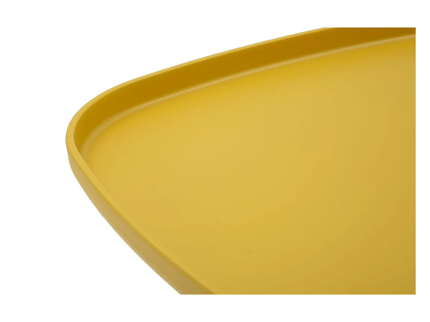 Table en plastique jaune 48x48x38 cm