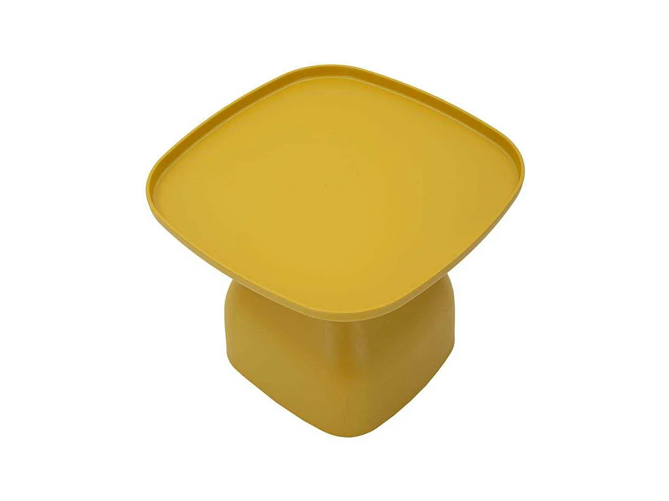 Table en plastique jaune 48x48x38 cm
