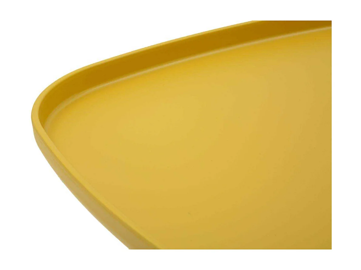 Table en plastique jaune 48x48x38 cm