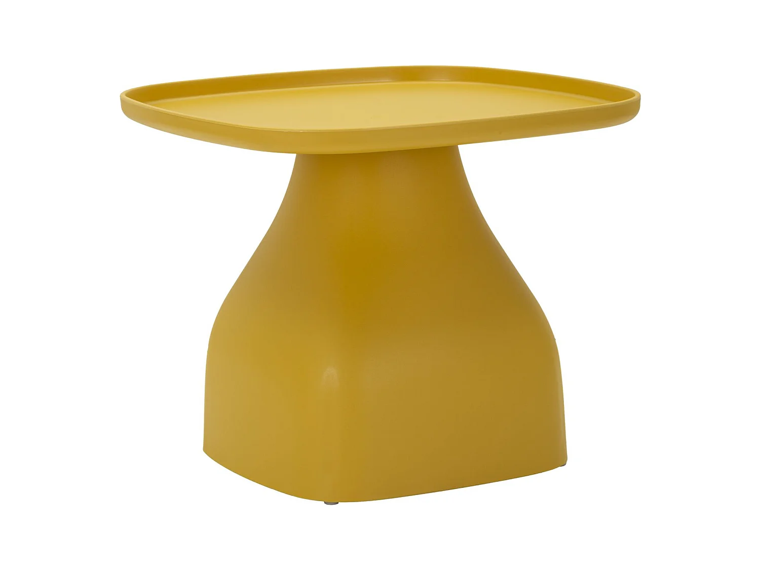 Table en plastique jaune 48x48x38 cm