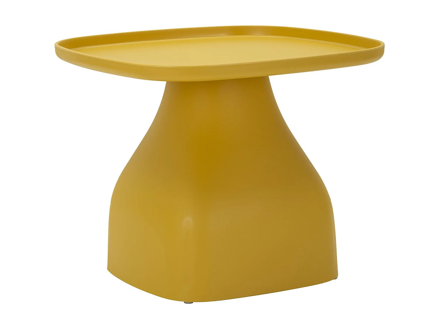 Table en plastique jaune 48x48x38 cm