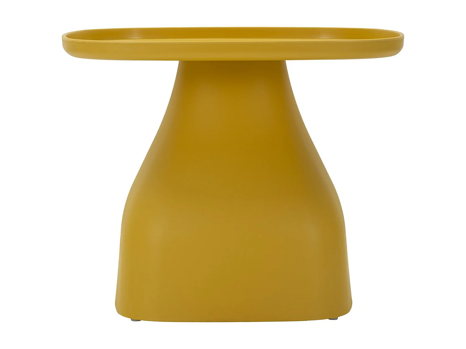 Table en plastique jaune 48x48x38 cm