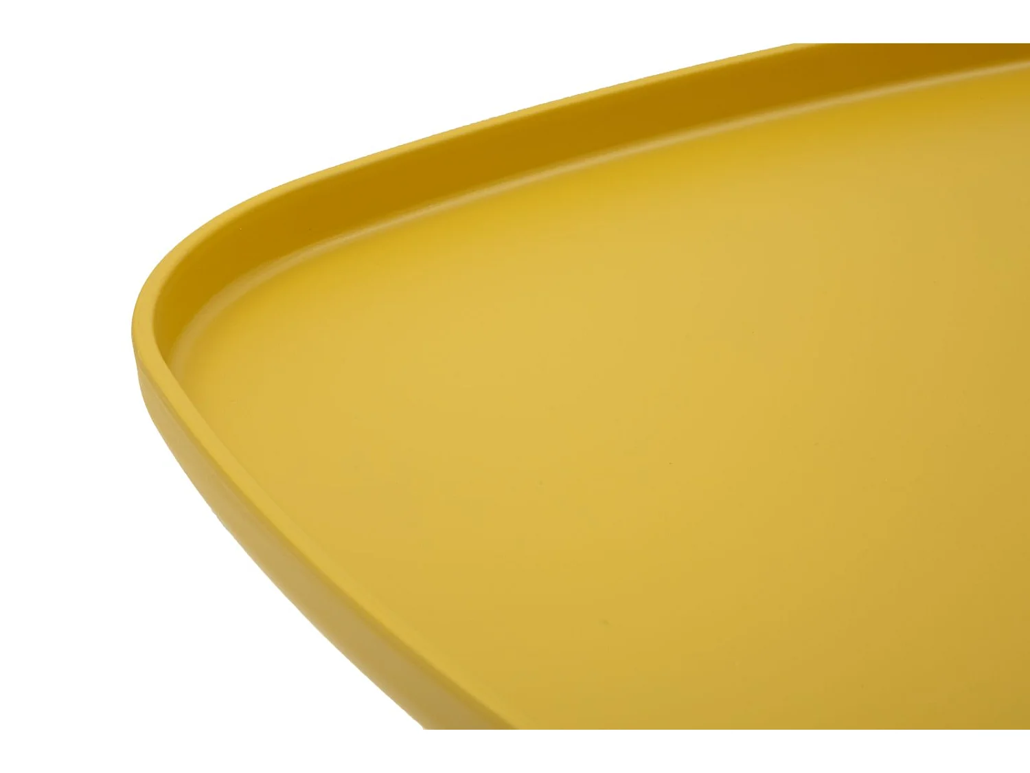 Table en plastique jaune 48x48x38 cm