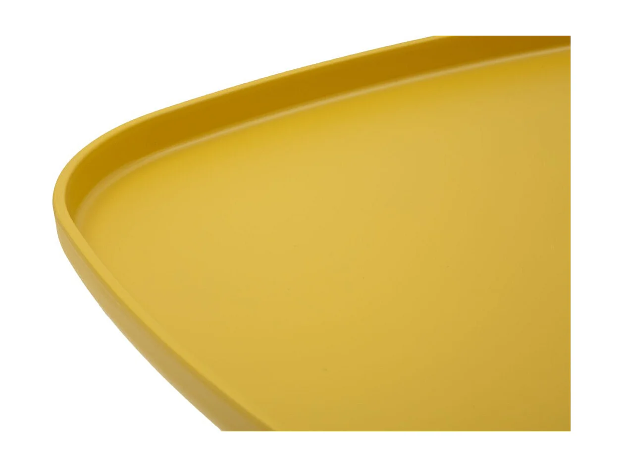 Table d'Appoint Carrée "Gea" 38cm Jaune