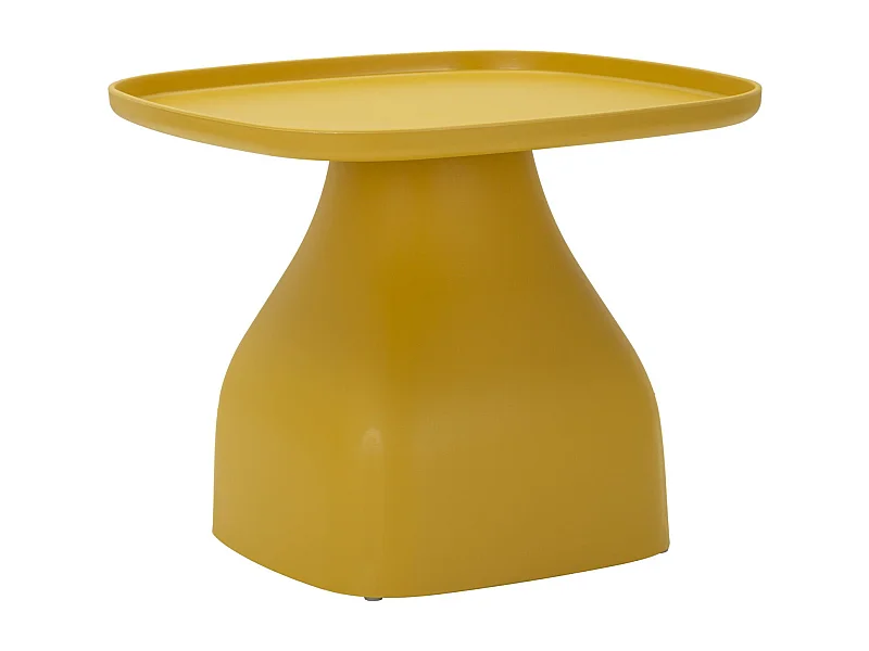 Tavolinetto in plastica giallo cm 48x48x38
