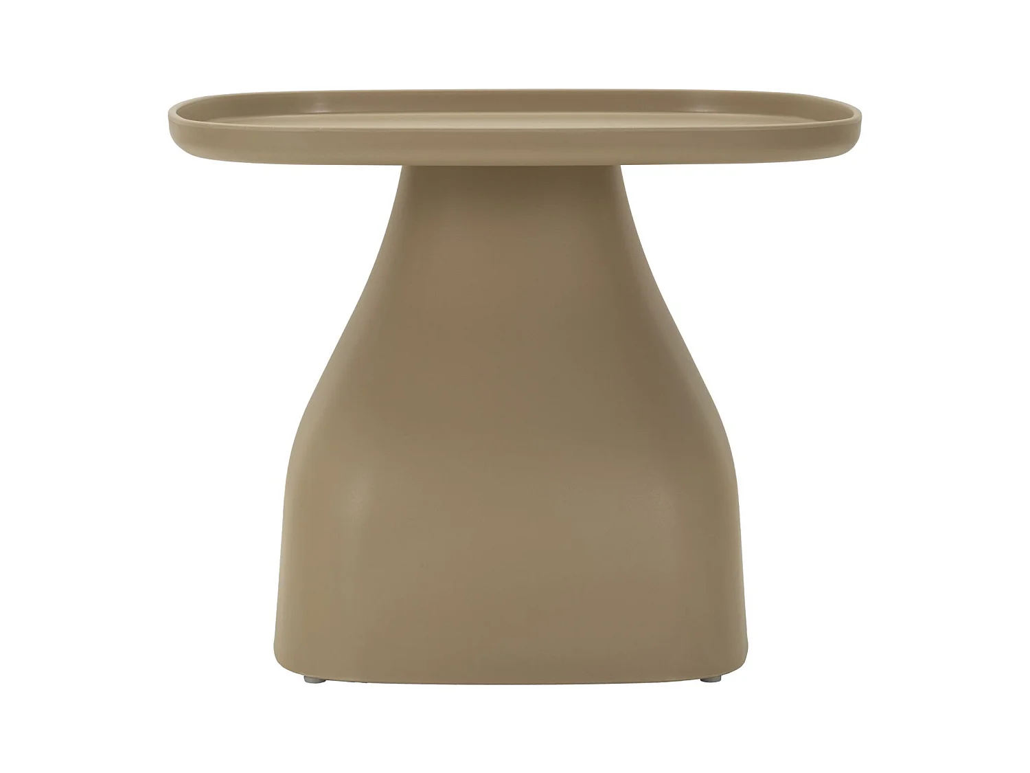 Table en plastique gris tourterelle 48x48x38 cm