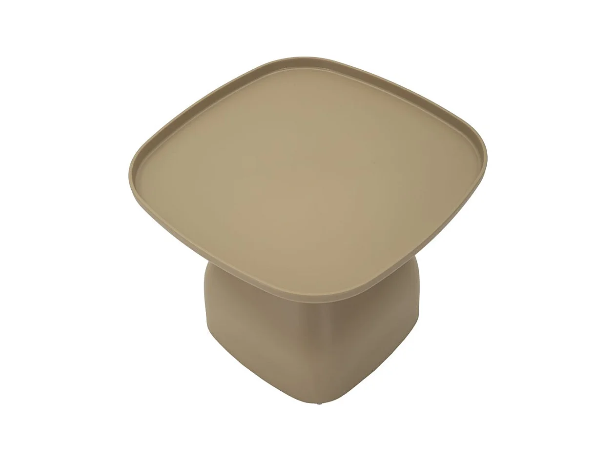 Table en plastique gris tourterelle 48x48x38 cm