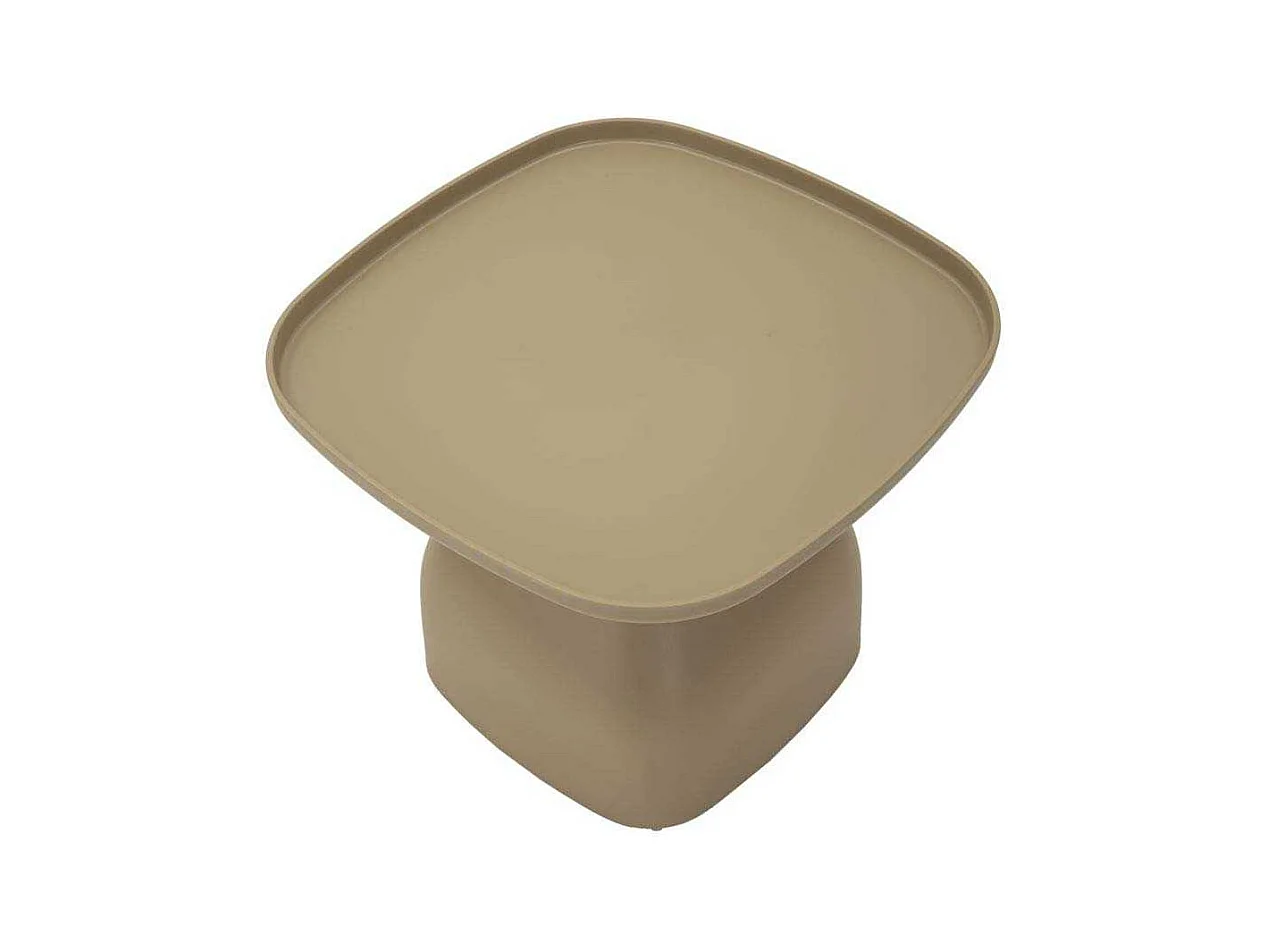 Table en plastique gris tourterelle 48x48x38 cm