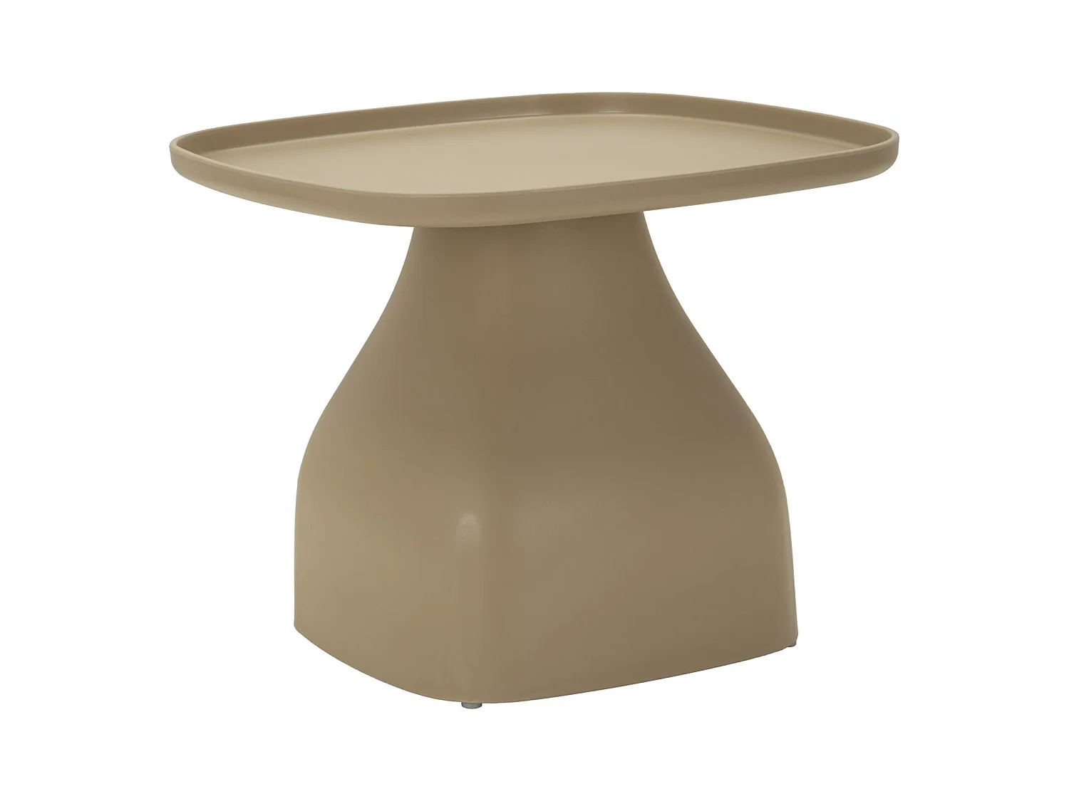 Tavolinetto in plastica tortora cm 48x48x38