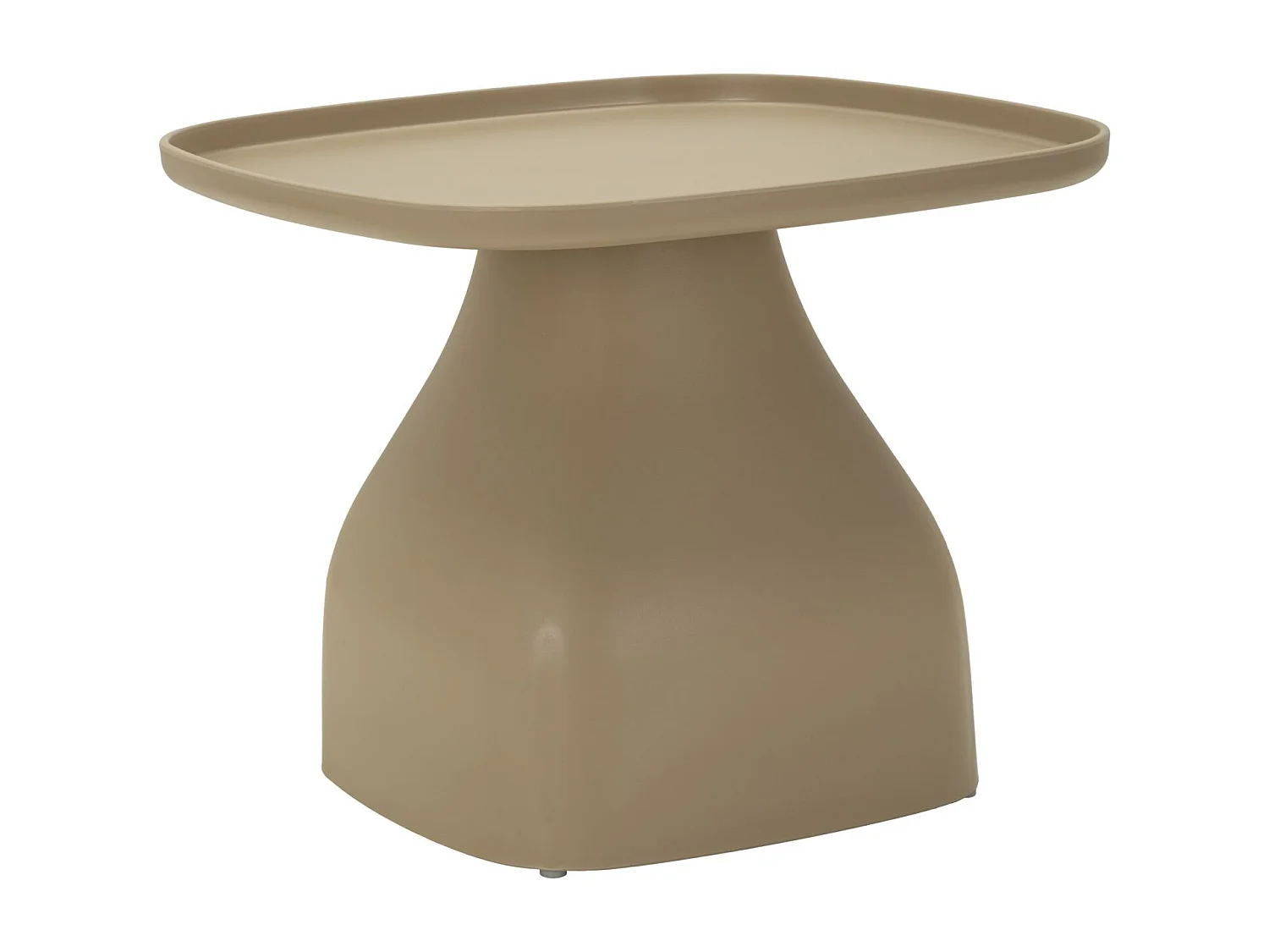 Table en plastique gris tourterelle 48x48x38 cm