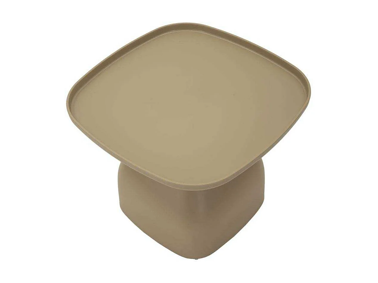 Table en plastique gris tourterelle 48x48x38 cm