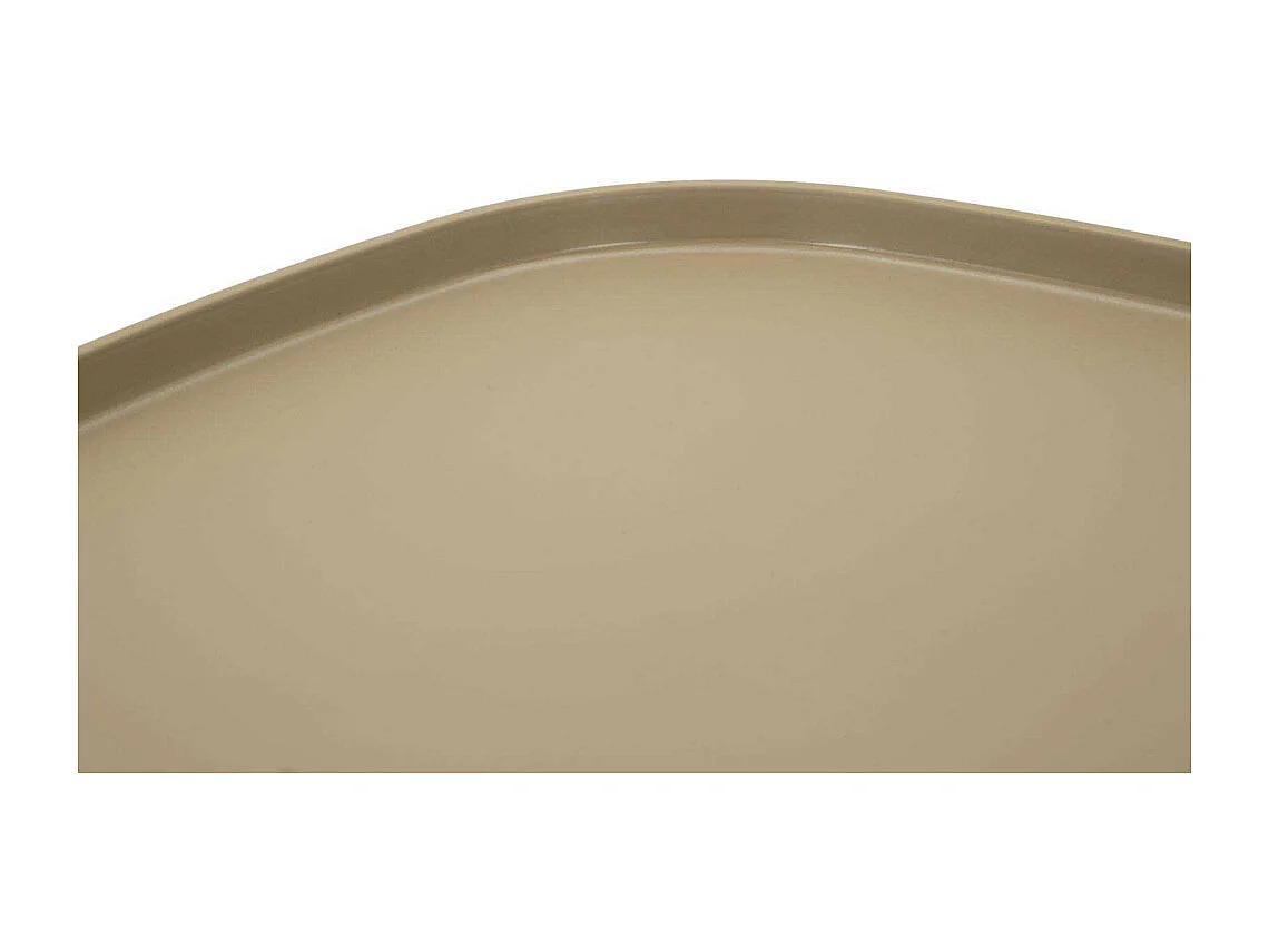 Table en plastique gris tourterelle 48x48x38 cm