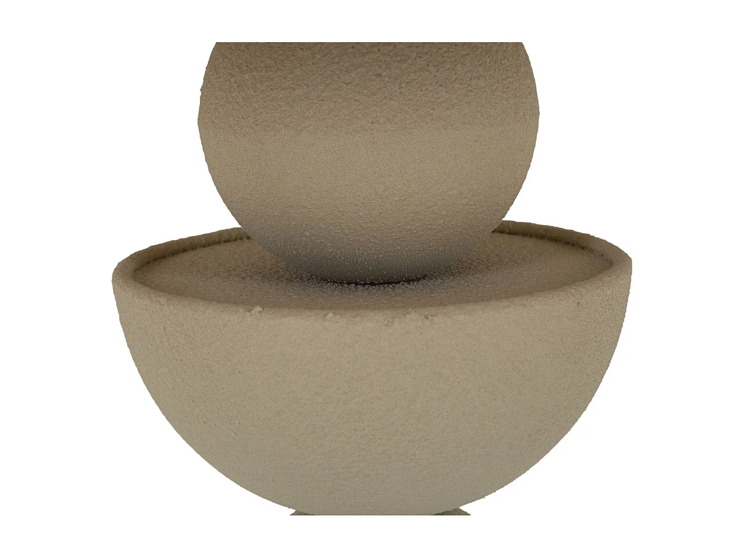 Table basse en métal crème et miroir cm ø 40,5x42