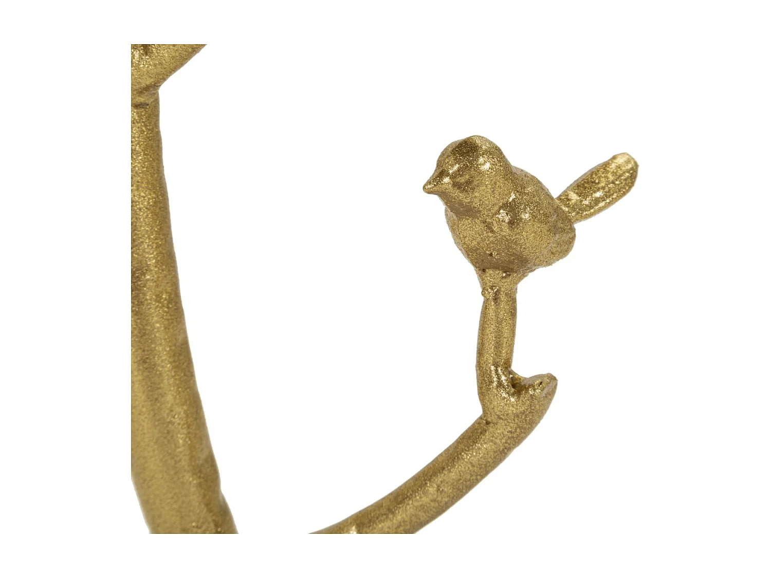 Table d'Appoint en Marbre "Birds" 60cm Or