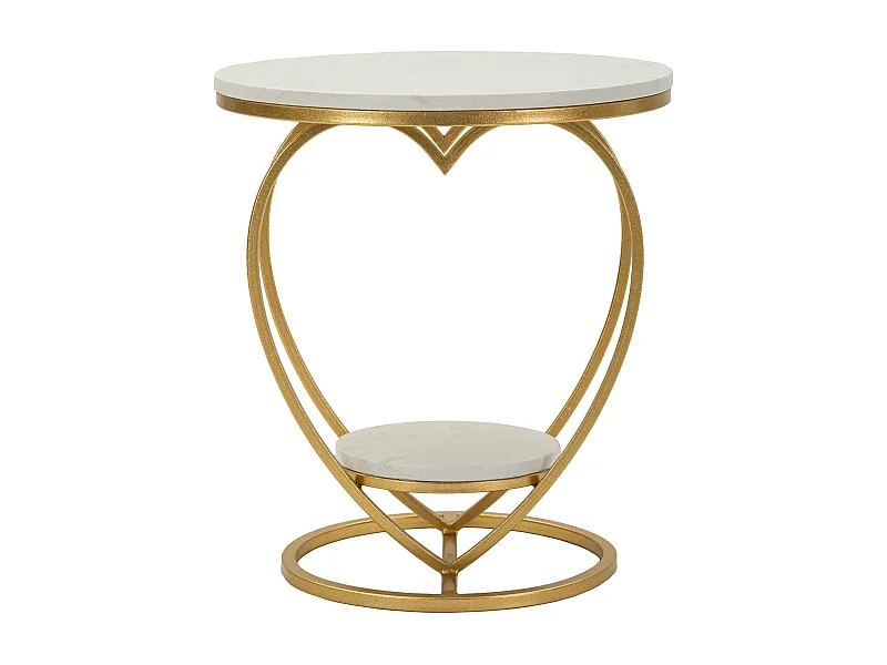 Tavolinetto in metallo oro cm ø 40x45,5