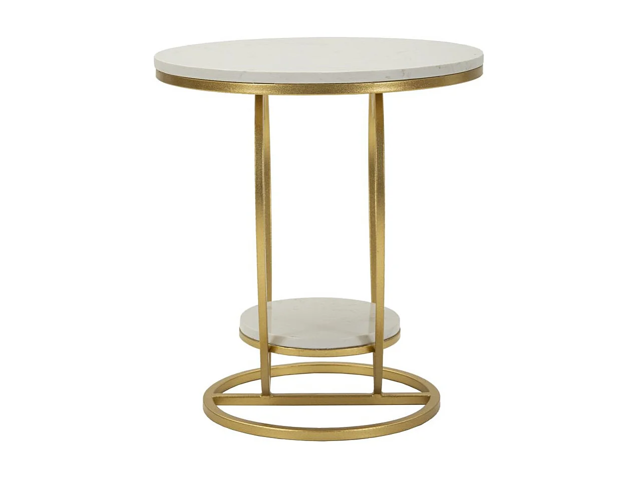 Table d'Appoint Design "Heart" 45cm Or