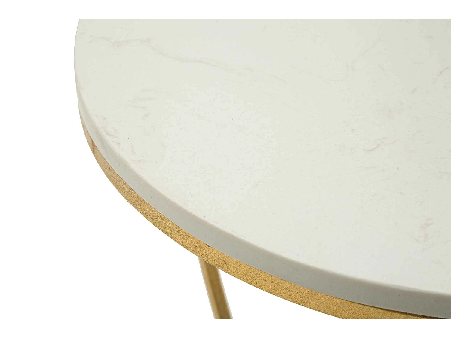 Table d'Appoint Design "Heart" 45cm Or