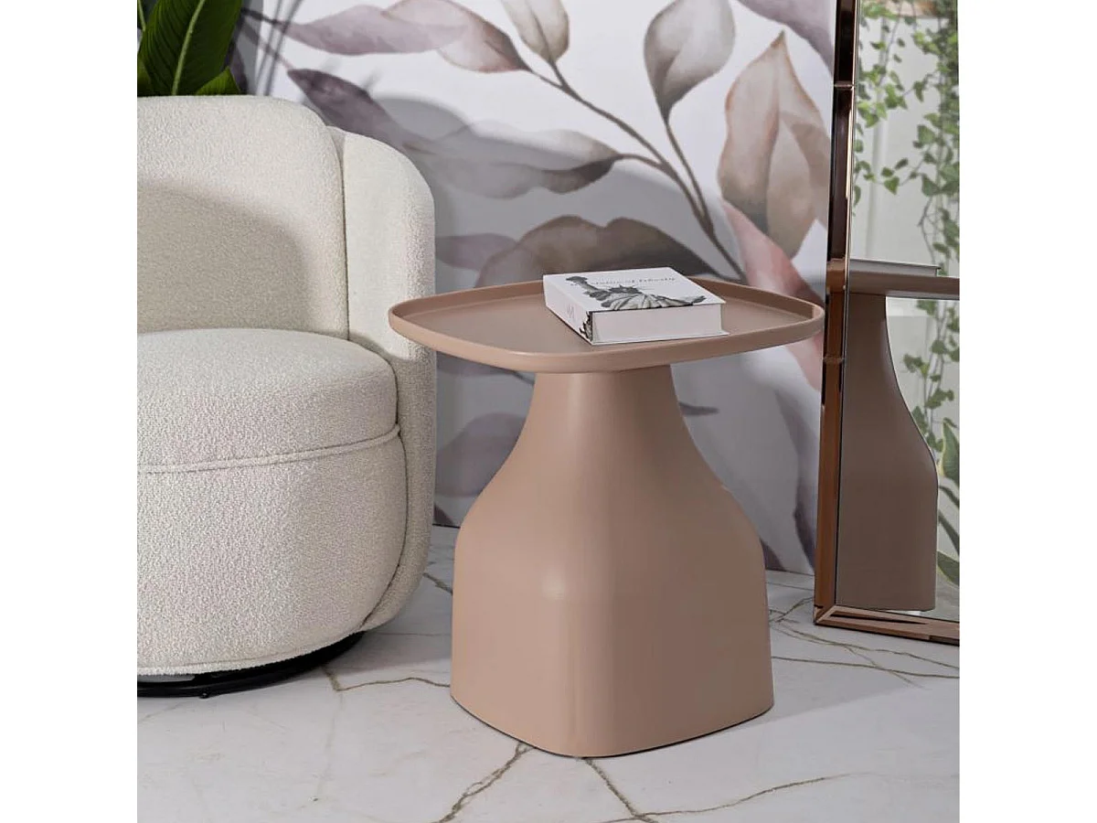 Table d'Appoint Carrée "Gea" 50cm Rose