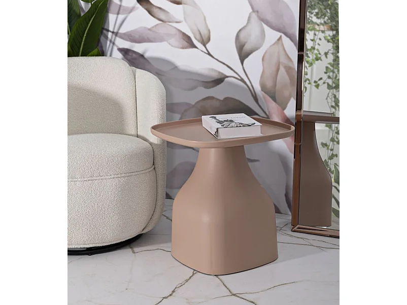 Table d'Appoint Carrée "Gea" 50cm Rose
