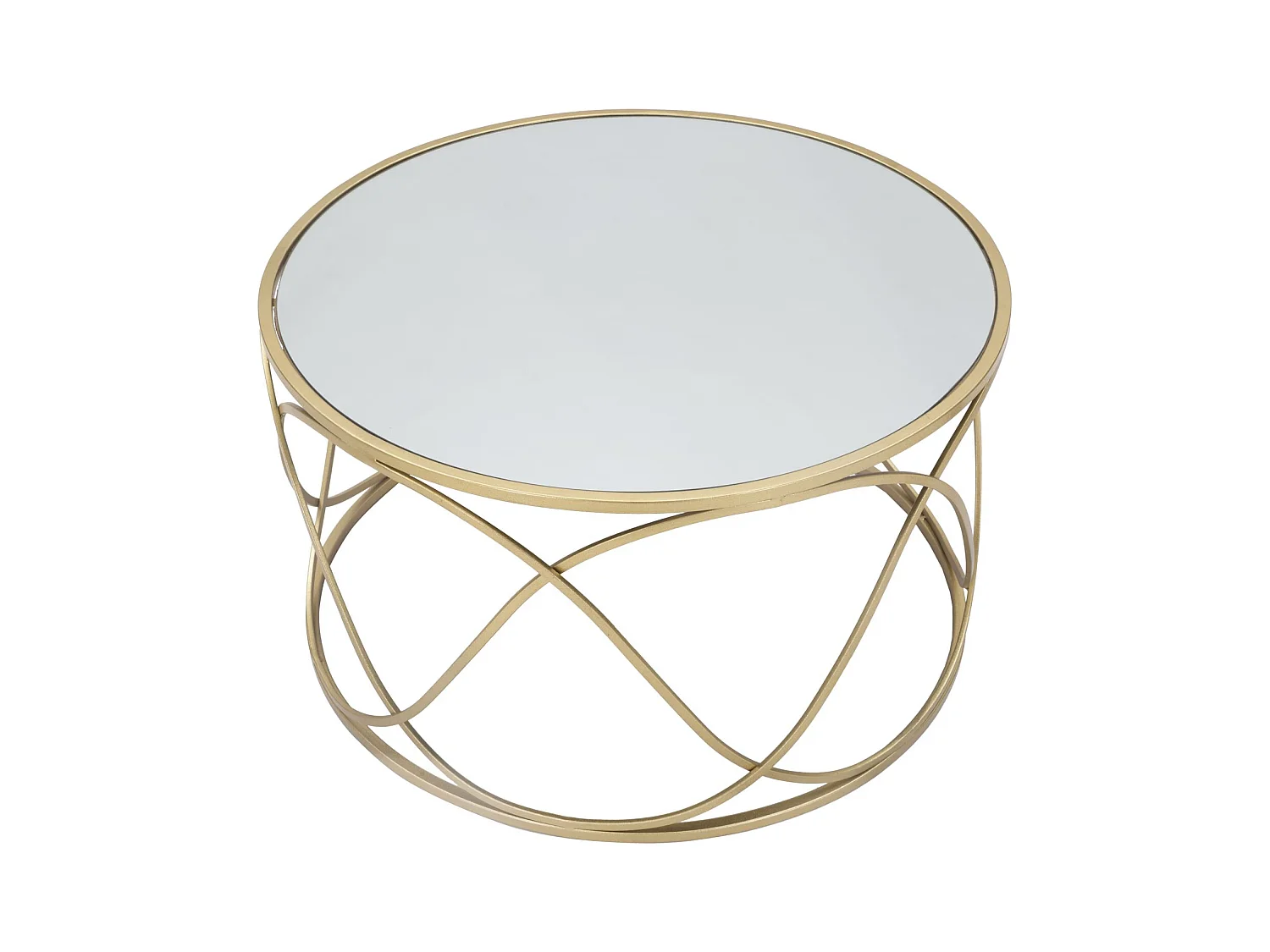 Table Basse Design "Lury" 70cm Or