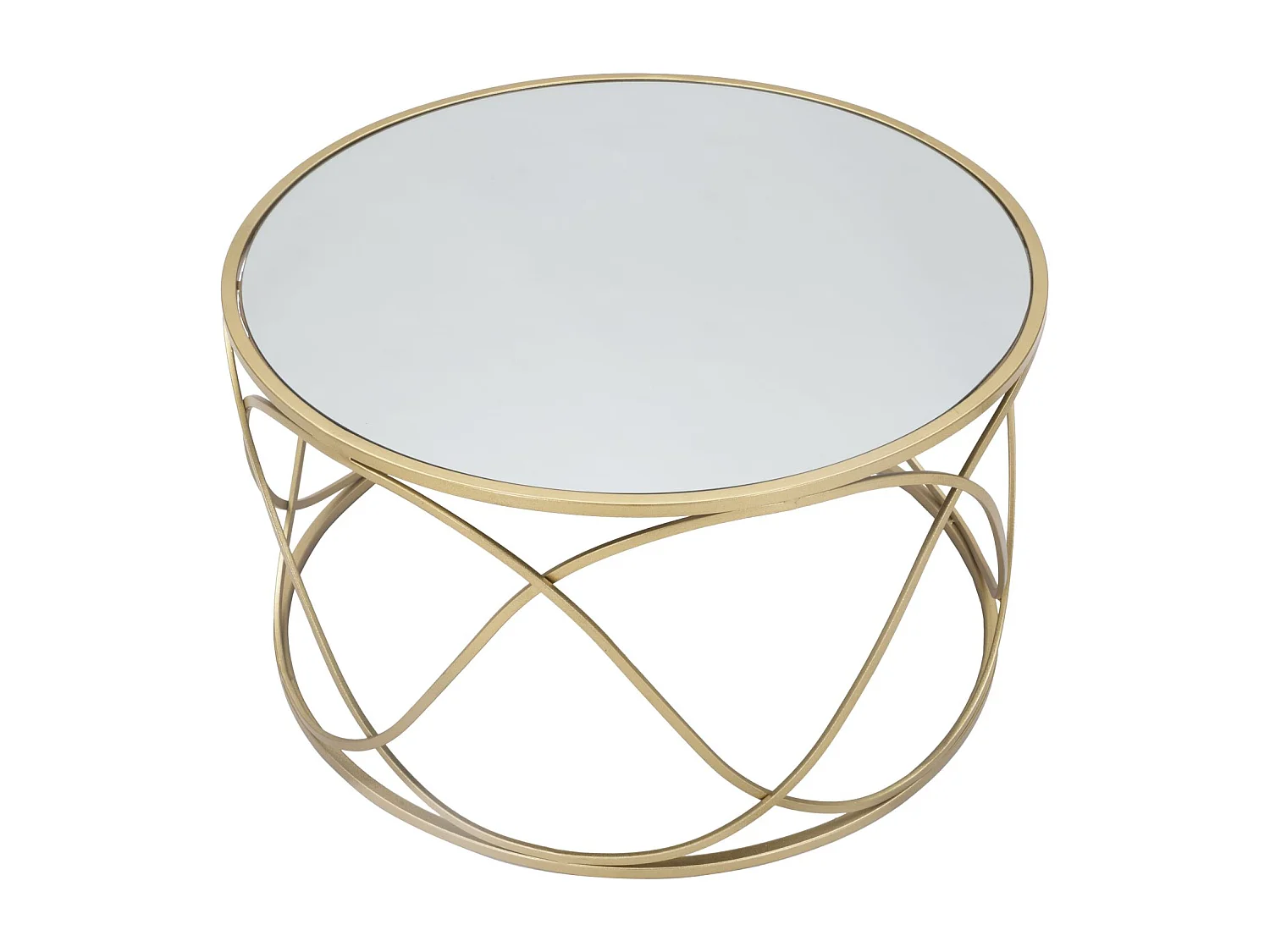 Table Basse Design "Lury" 70cm Or