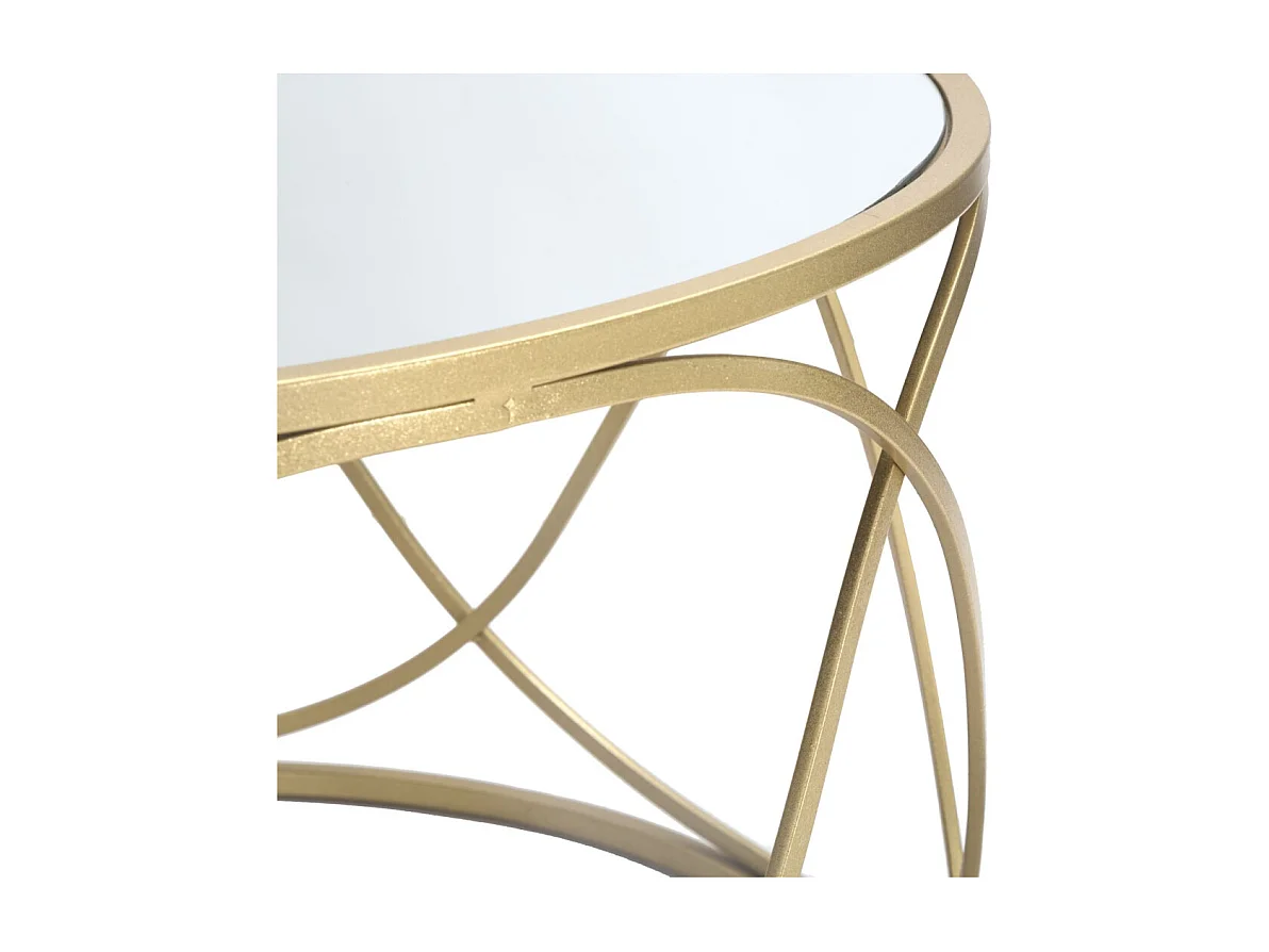 Table Basse Design "Lury" 70cm Or