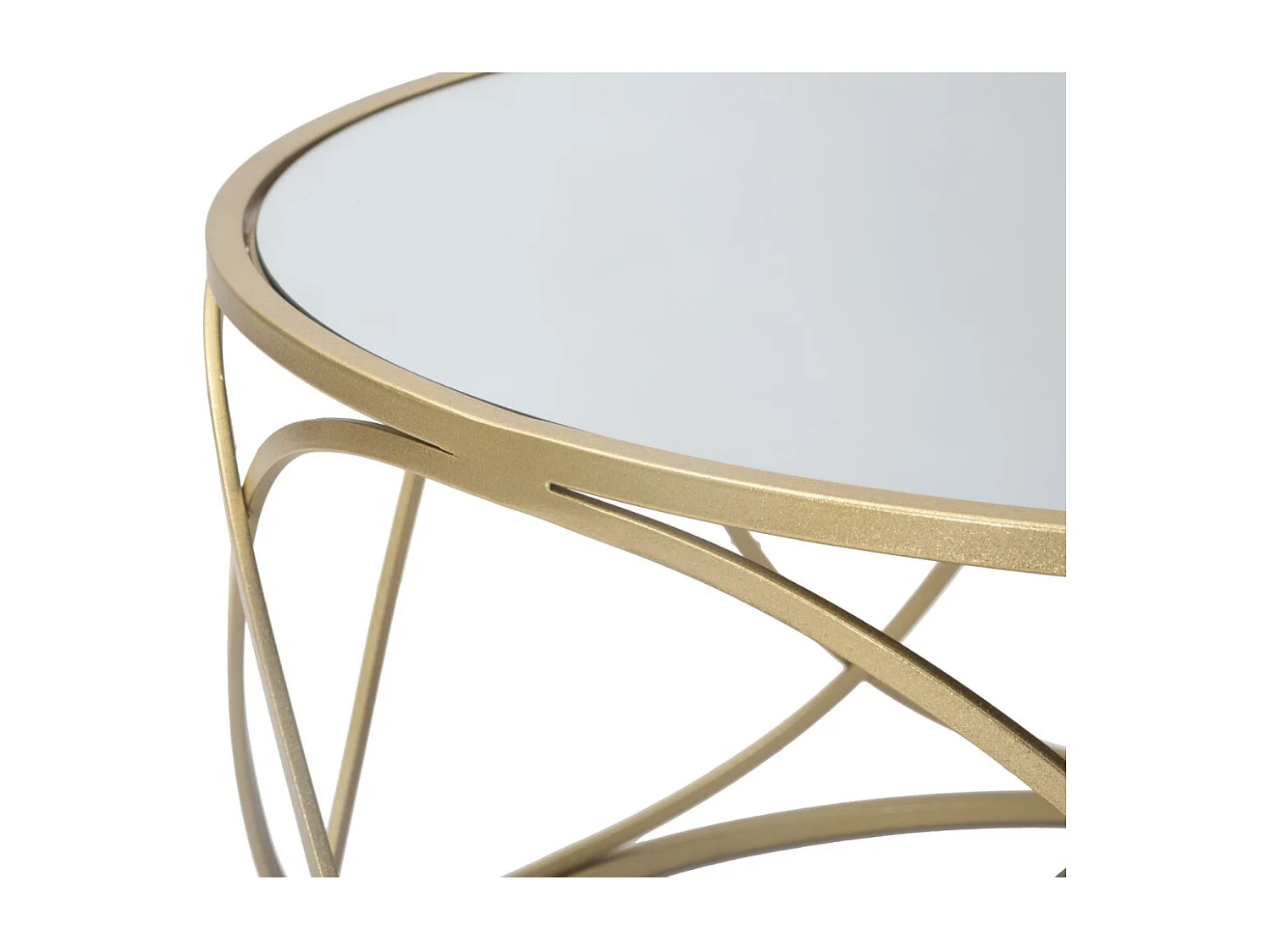 Table Basse Design "Lury" 70cm Or