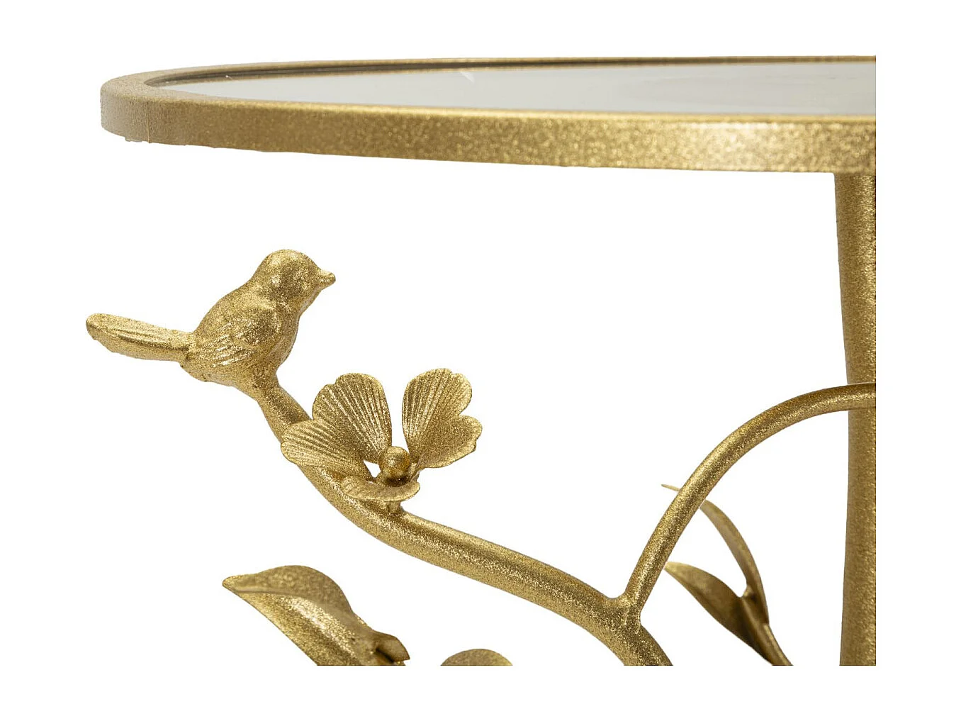 Table d'Appoint Design "Birds" 60cm Or