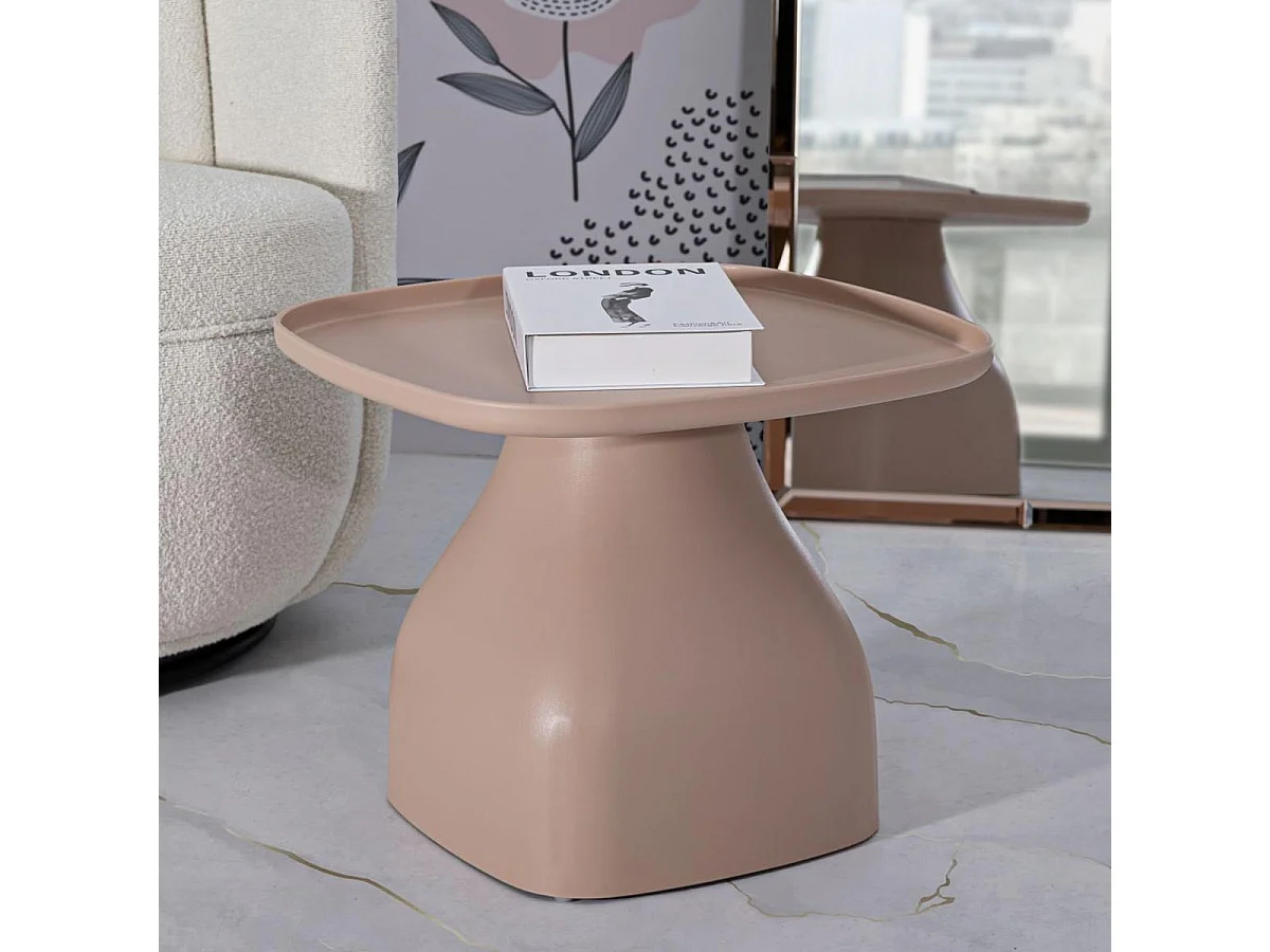 Table d'Appoint Carrée "Gea" 38cm Rose