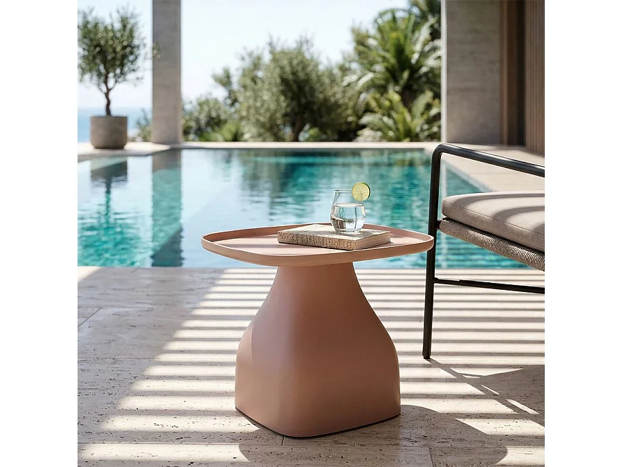 Indoor- und Outdoor-Beistelltisch aus Polypropylen Gea 38